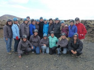 Iceland caving